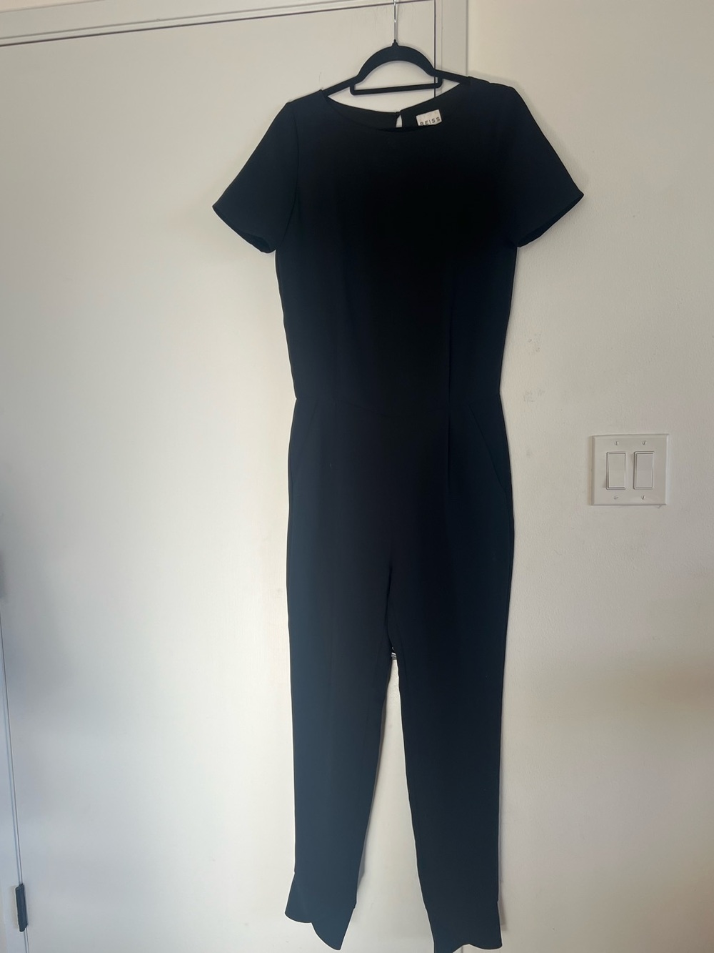 Reiss Navy Short-Sleeve Jumpsuit • 6